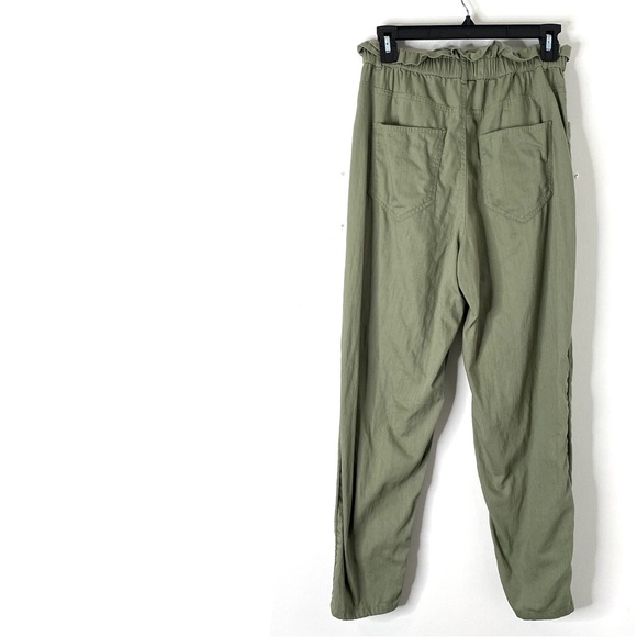 AEO Sage Green High Waist Cotton Utility Pant - Picture 3 of 5
